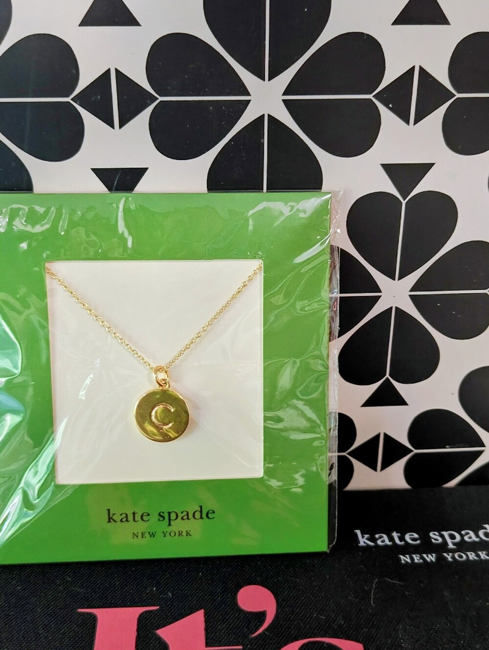 Kate Spade New York Gold Initial C Pendant Necklace - Picture 6 of 11